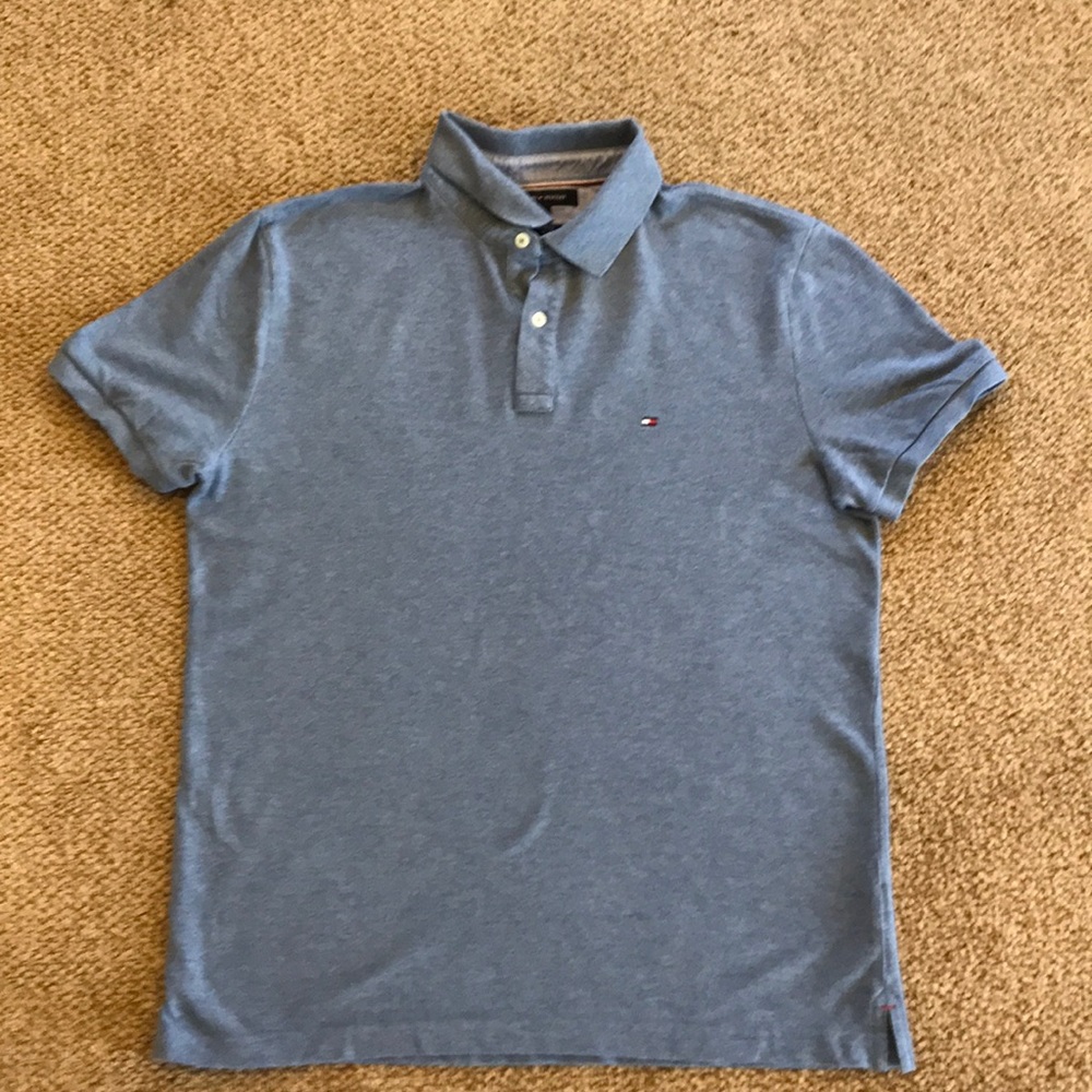 Tommy Hilfiger blue polo shirt